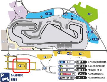 F1 Karten Barcelona GP <br /> BUS Parking C <br /> Circuit de Barcelona-Catalunya Montmelo